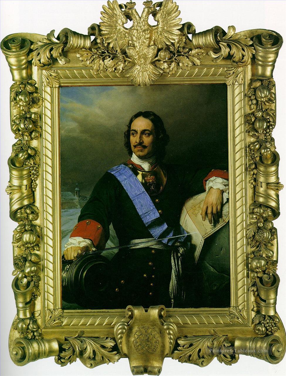 Pierre le Grand de Russie 1838 Hippolyte Delaroche Peintures à l'huile
